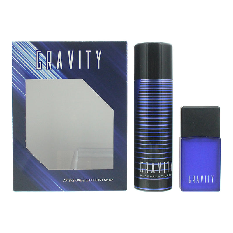 Coty Gravity Piece Gift Set: Aftershave 30ml Deodorant Spray 120ml