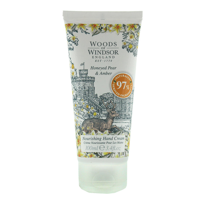 Woods Of Windsor Honeyed Pear  Amber Hand Cream 100ml