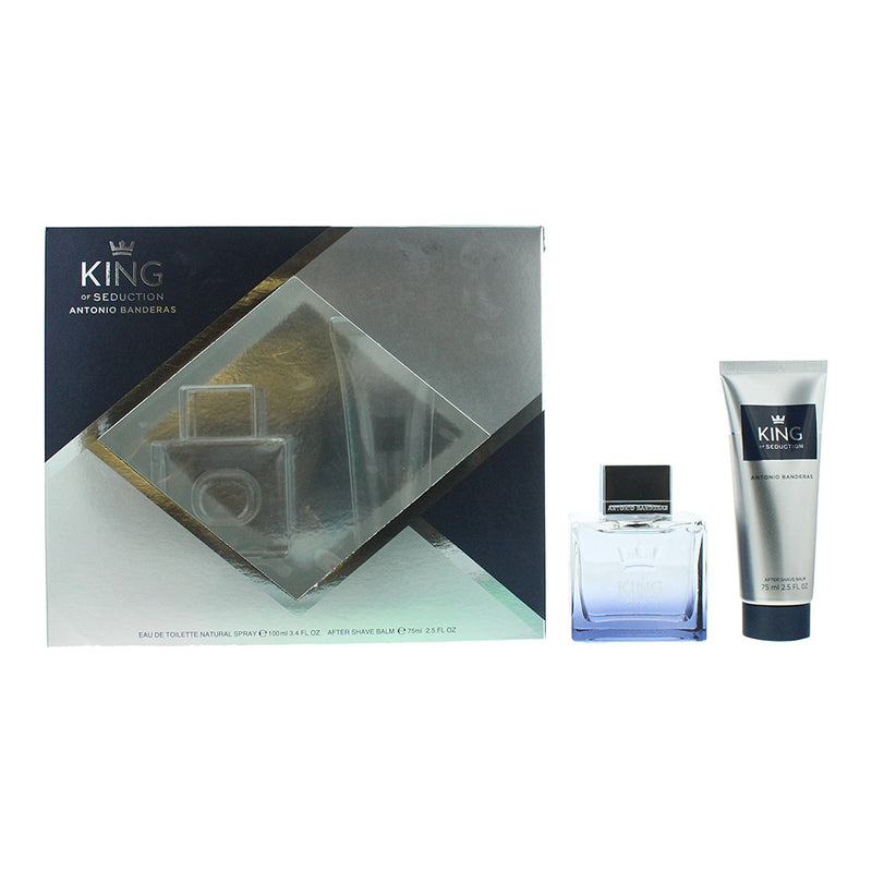 Antonio Banderas King Of Seduction 2 Piece Gift Set: Eau De Toilette 100ml - Aftershave Balm 75ml