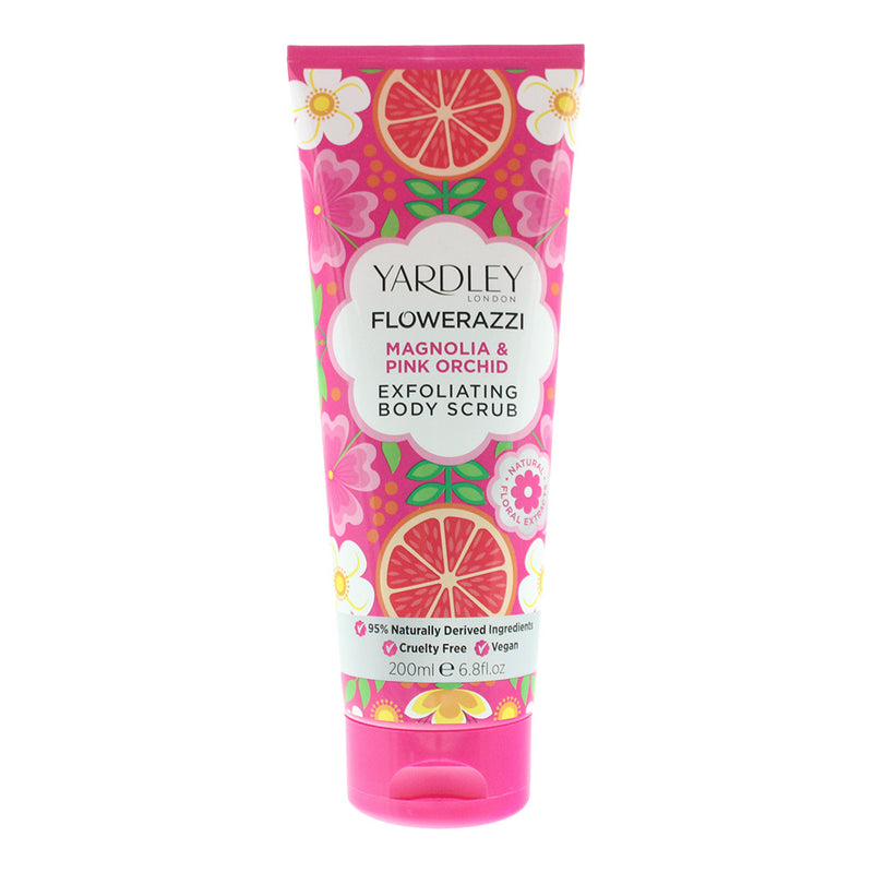 Yardley Flowerazzi Magnolia  Pink Orchid Body Scrub 200ml