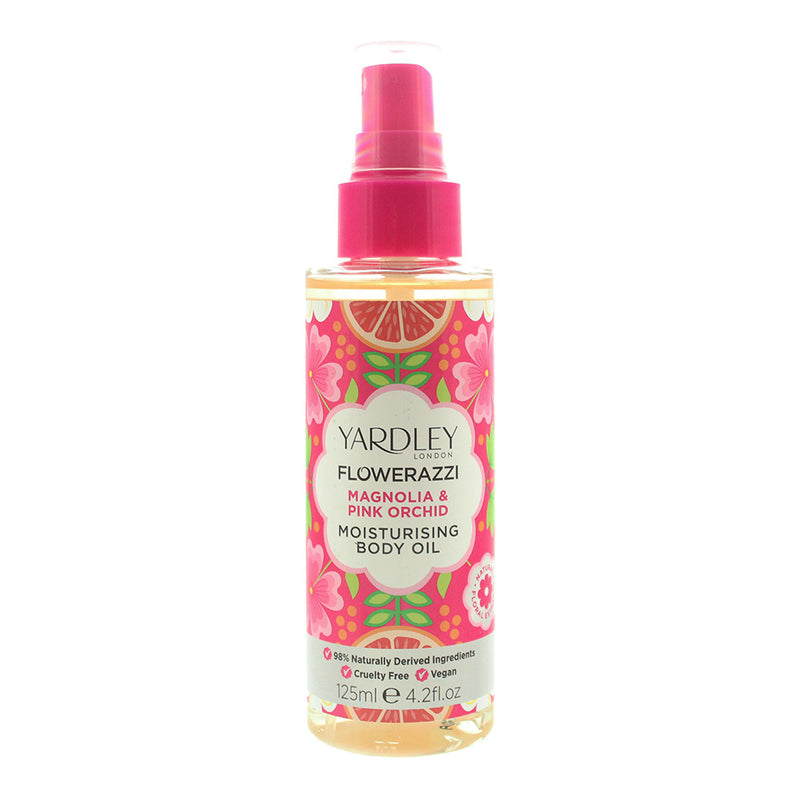 Yardley Flowerazzi Magnolia  Pink Orchid Body Oil 125ml