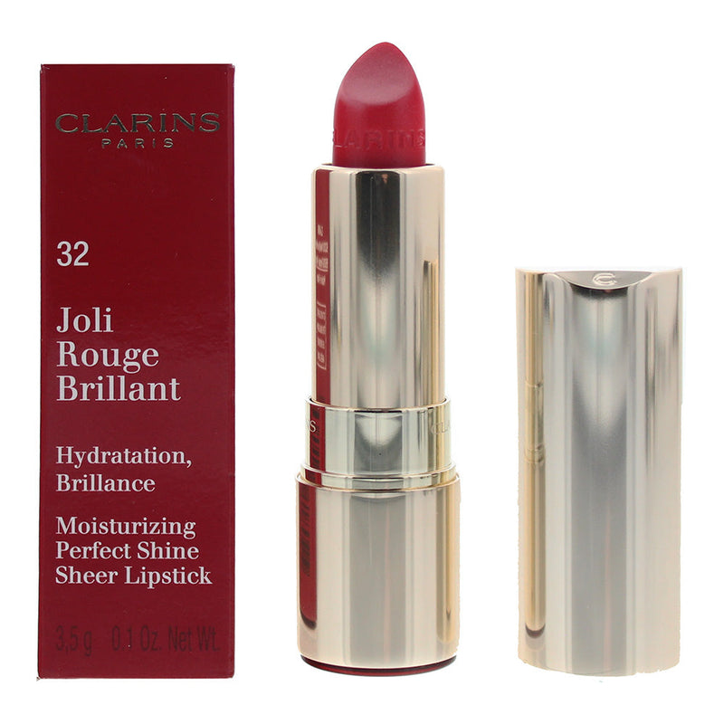 Clarins Joli Rouge Brilliant Lipstick 32 Pink Cranberry 3.5g