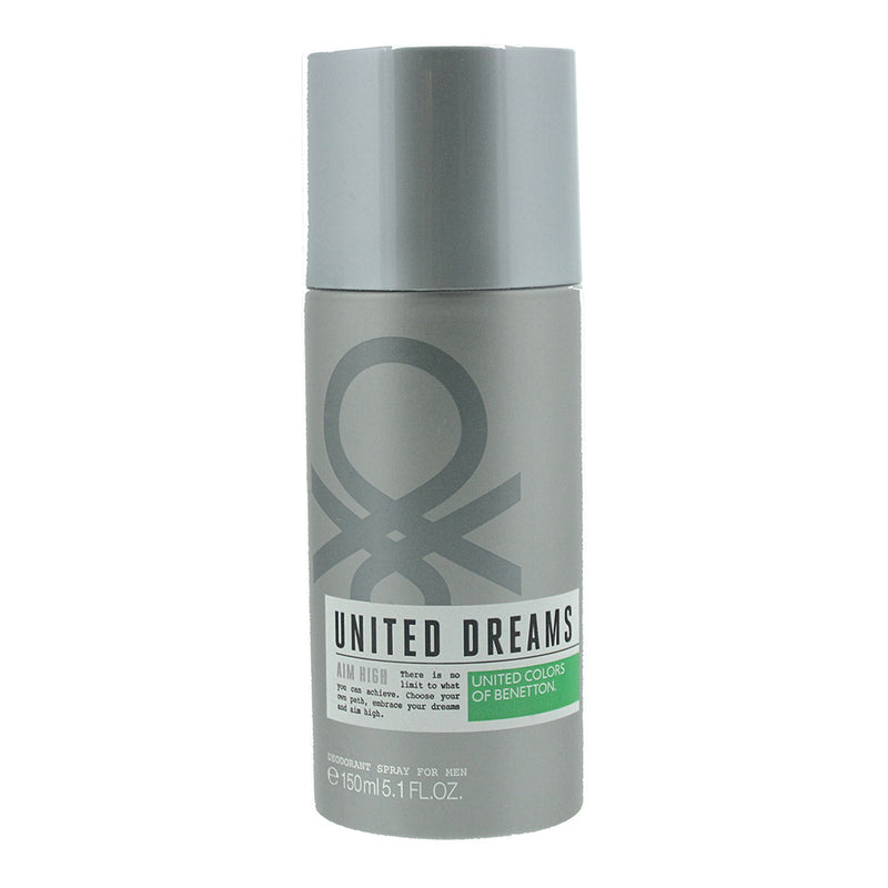 United Colors Of Benetton United Dreams, Aim high Deodorant Spray 150ml For Men