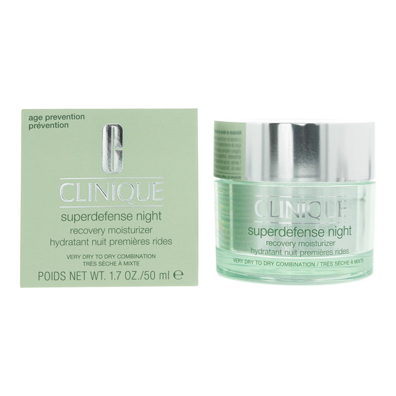 Clinique Superdefense Night Recovery Moisturiser ( Very Dry to Dry Combination) 50ml