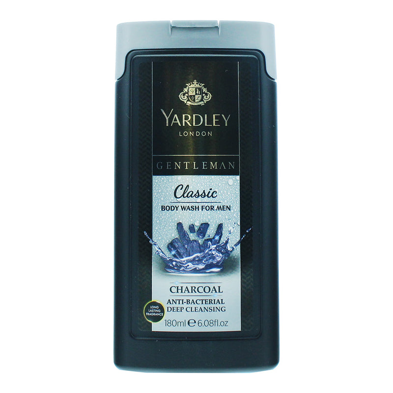 Yardley Gentleman Classic Charcoal Anti-Bacterial Body Wash 180ml