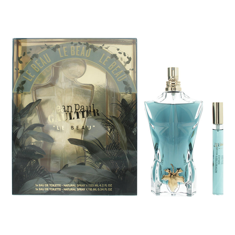 Jean Paul Gaultier Le Beau 2 Piece Gift Set:  Eau De Toilette 125ml - Eau De Toilette 10ml