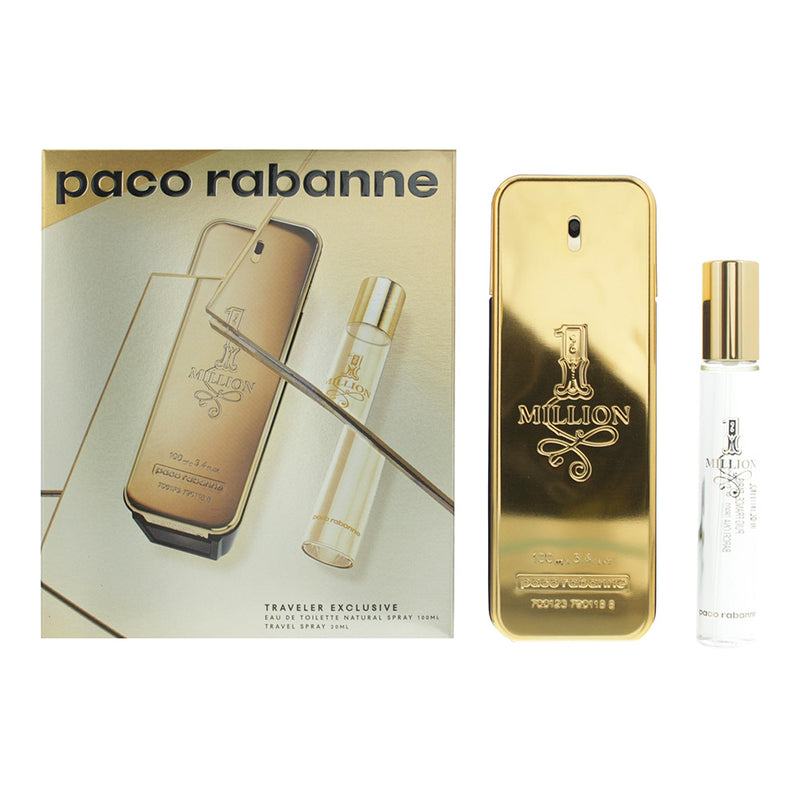 Paco Rabanne 1 Million 2 Piece Gift Set: Eau De Toilette 100ml -Eau De Toilette 20ml