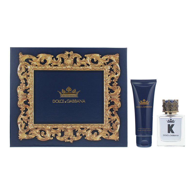 Dolce & Gabbana K 2 Piece Gift Set: Eau De Toilette 50ml - Aftershave Balm 75ml