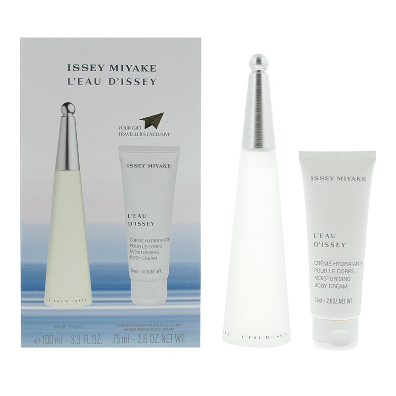 Issey Miyake L'eau D'issey 2 Piece Gift Set: Eau De Toilette 100ml - Body Cream 75ml