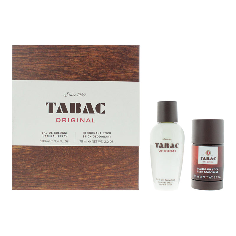 Tabac Original 2 Piece Gift Set: Eau De Cologne 100ml - Deodorant Stick 75ml