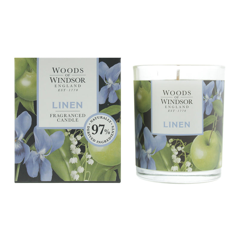 Woods Of Windsor Linen Candle 150g
