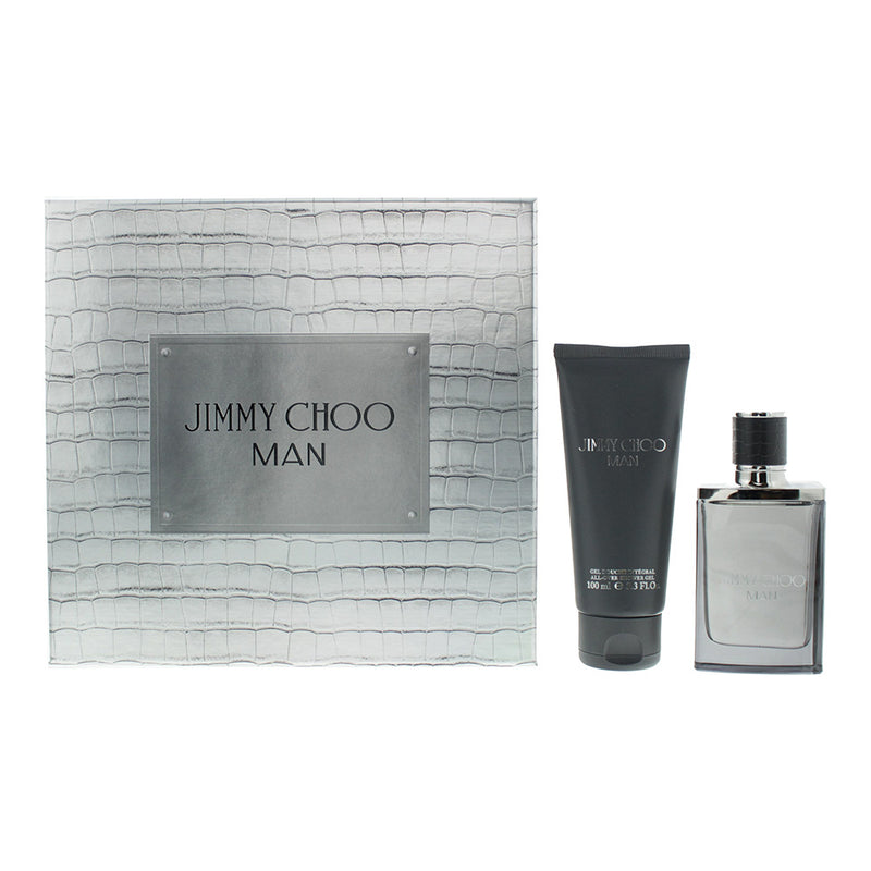 Jimmy Choo Man 2 Piece Gift Set: Eau De Toilette 50ml - Shower Gel 100ml For Her