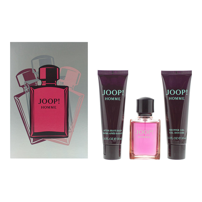 Joop! Homme 3 Piece Gift Set: Eau De Toilette 30ml - Aftershave Balm 50ml - Shower Gel 50ml