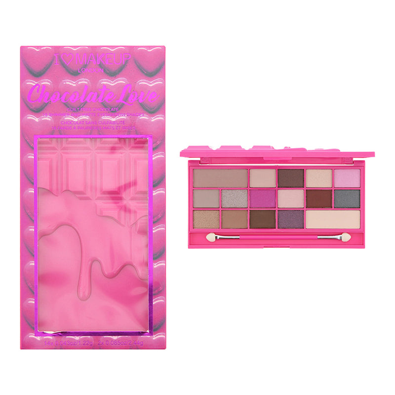 Revolution I Heart Makeup Chocolate Love Eye Shadow Palette 14 x 1.22g - 2 x 2.44g