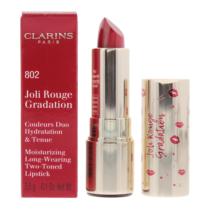 Clarins Joli Rouge Gradation 802 Red Lipstick 3.5g