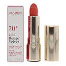 Clarins 711V Joli Rouge Velvet Matte & Moisturizing Long Wearing Lipstick Papaya 3.5g