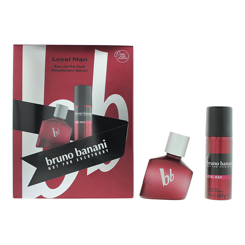 Bruno Banani Not For Everybody Loyal Man 2 Piece Gift Set: Eau De Toilette 30ml - Deodorant Spray 50ml