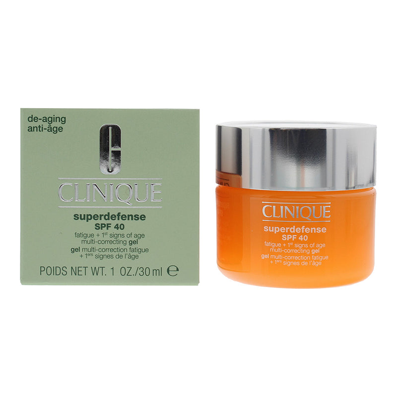 Clinique Superdefense SPF 40 Fatigue + 1St Signs Of Age Multi-Correcting Gel 30ml