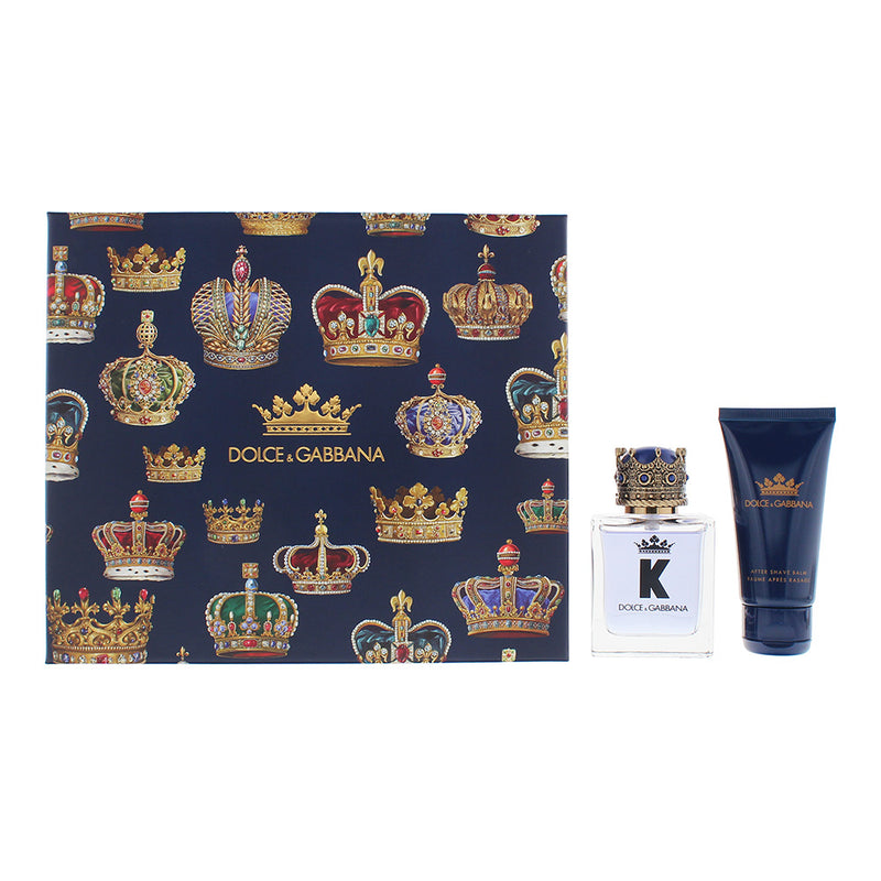 Dolce & Gabbana K 2 Piece Gift Set: Eau De Toilette 50ml - Aftershave Balm 50ml