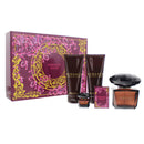Versace Crystal Noir 4 Piece Gift Set: Eau De Toilette 90ml - Shower Gel 100ml - Body Lotion 100ml - Eau De Toilette 5ml