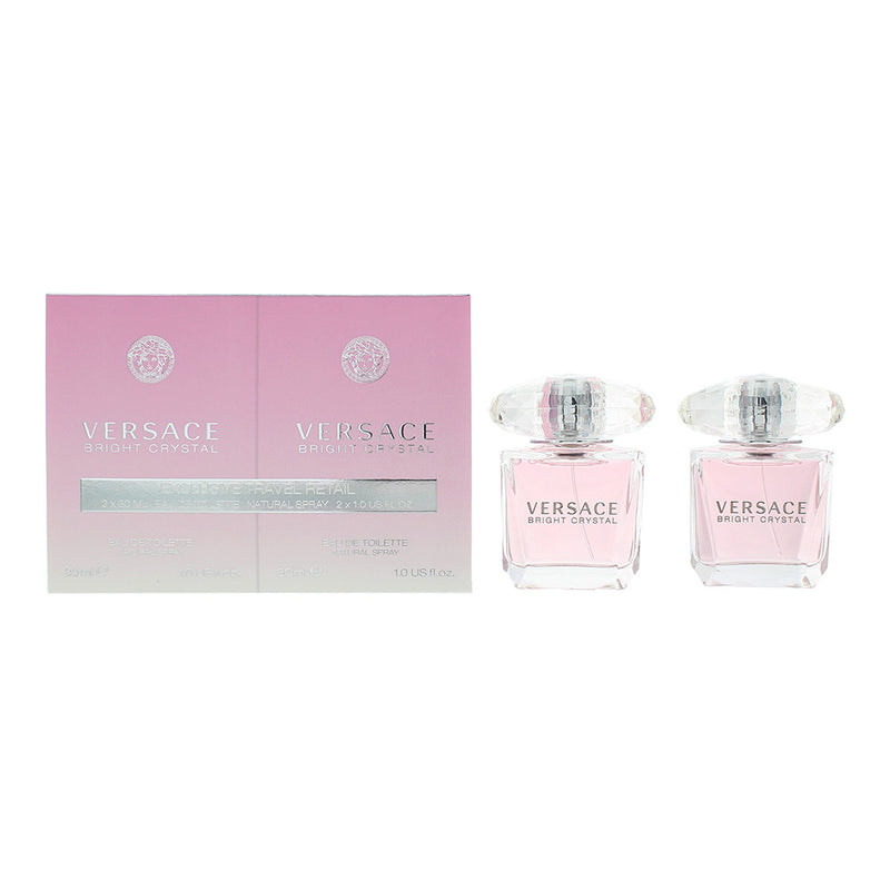 Versace Bright Crystal Gift Set Eau De Toilette 2 X 30ml