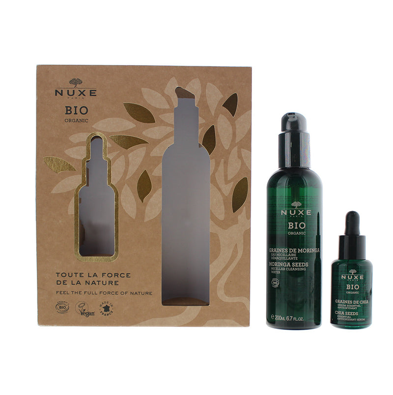 Nuxe Bio Organic 2 Piece Gift Set: Antioxidant Serum 30ml - Micellar Cleansing Water 200ml