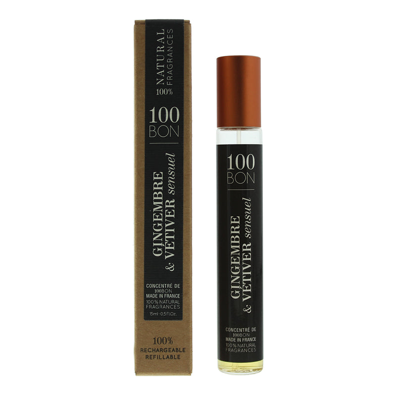 100 Bon Gingembre & Vetiver Sensuel Refillable Eau de Parfum 15ml
