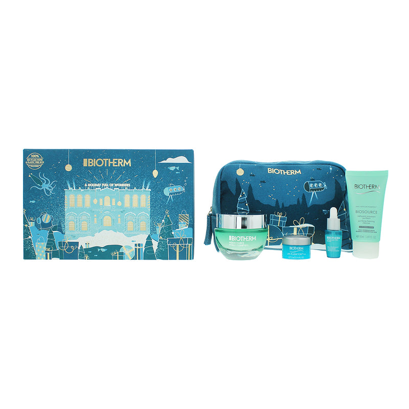 Biotherm Aquasource 4 Piece Gift Set: Hyalu Plump Gel 50ml - Plankton Elixir Ser