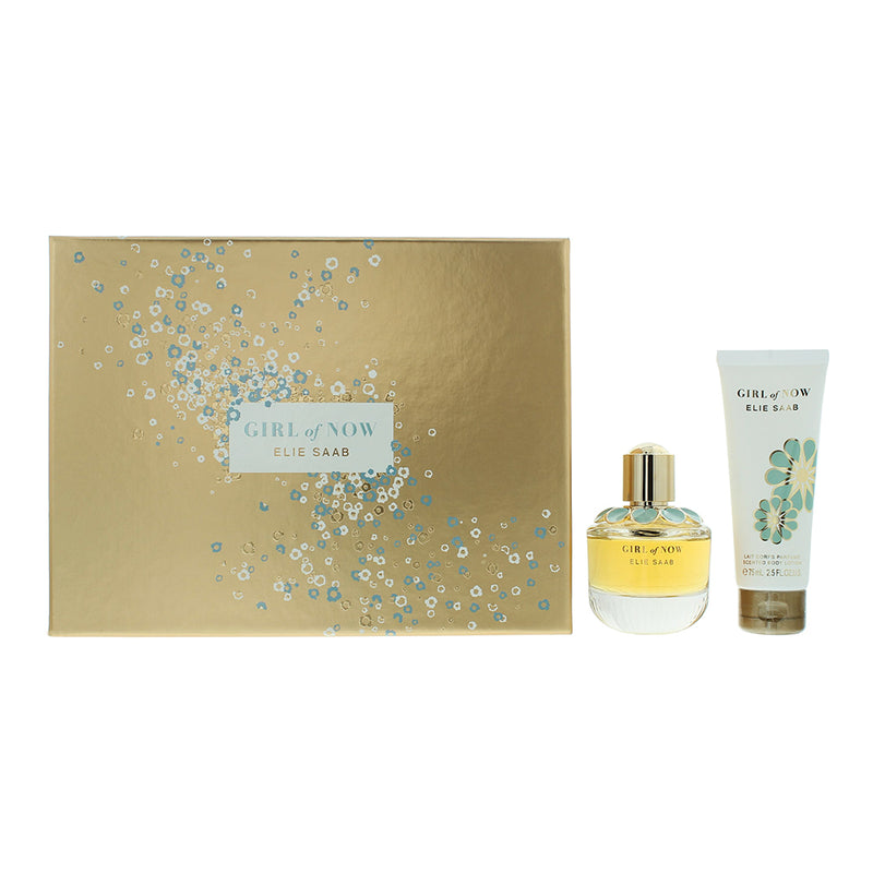 Elie Saab Girl Of Now 2 Piece Gift Set: Eau de Parfum 50ml - Scented Body Lotion 75ml