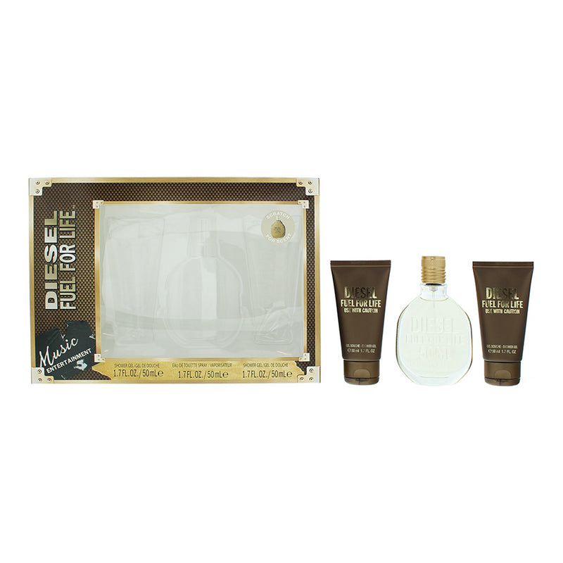 Diesel Fuel For Life Eau de Toilette 3 Piece Gift Set: Eau de Toilette 50ml - 2