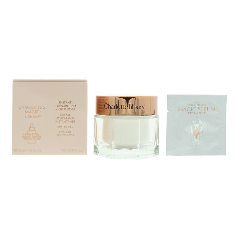 Charlotte Tilbury Magic Spf 15 Moisturising Cream 50ml + Magic Serum Crystal Eli