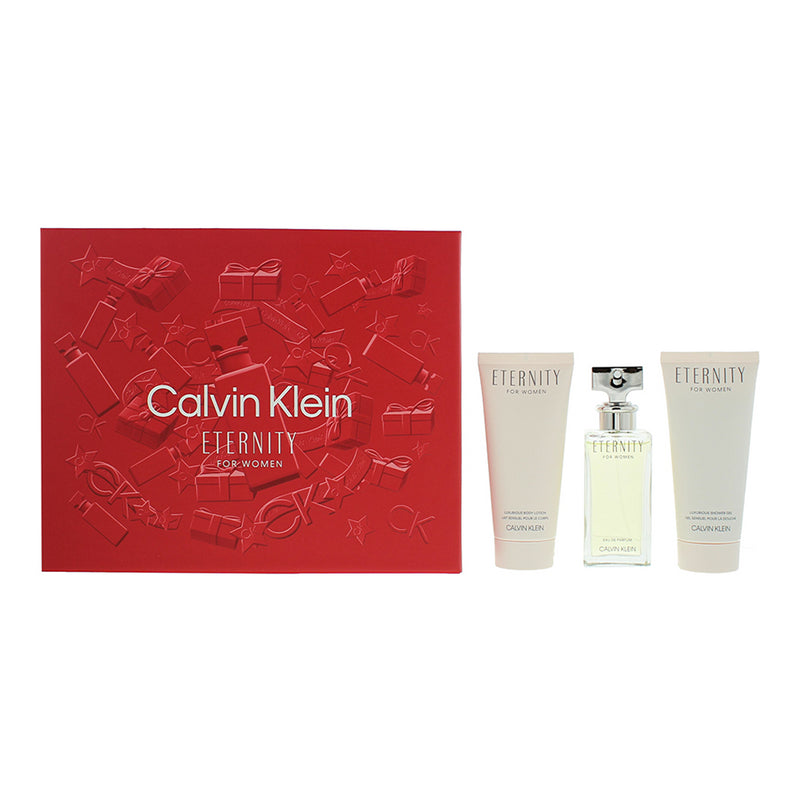 Calvin Klein Eternity For Women 3 Piece Gift Set Eau de Parfum 50ml