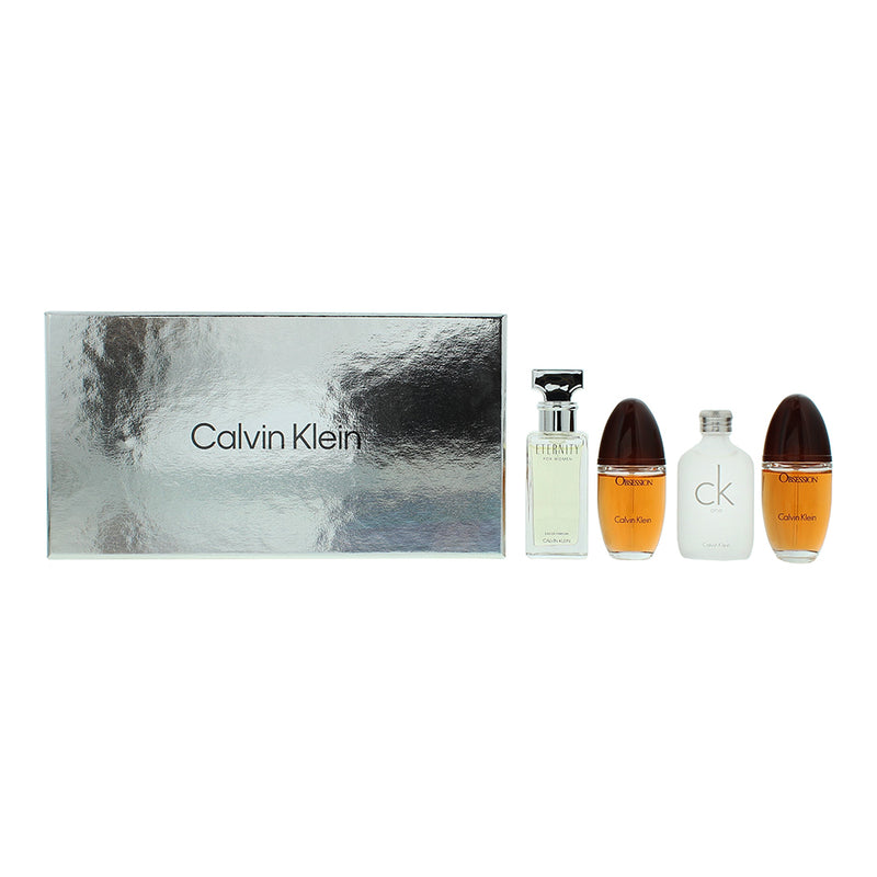 Calvin Klein Women Mini Gift Set 4 x 15ml (Edp Obsession, Edt CK One, Edp Escape