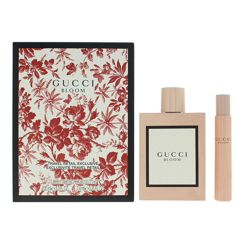 Gucci Bloom 2 Piece Gift Set: Eau de Parfum 100ml - Rollerball Perfume 7.4ml
