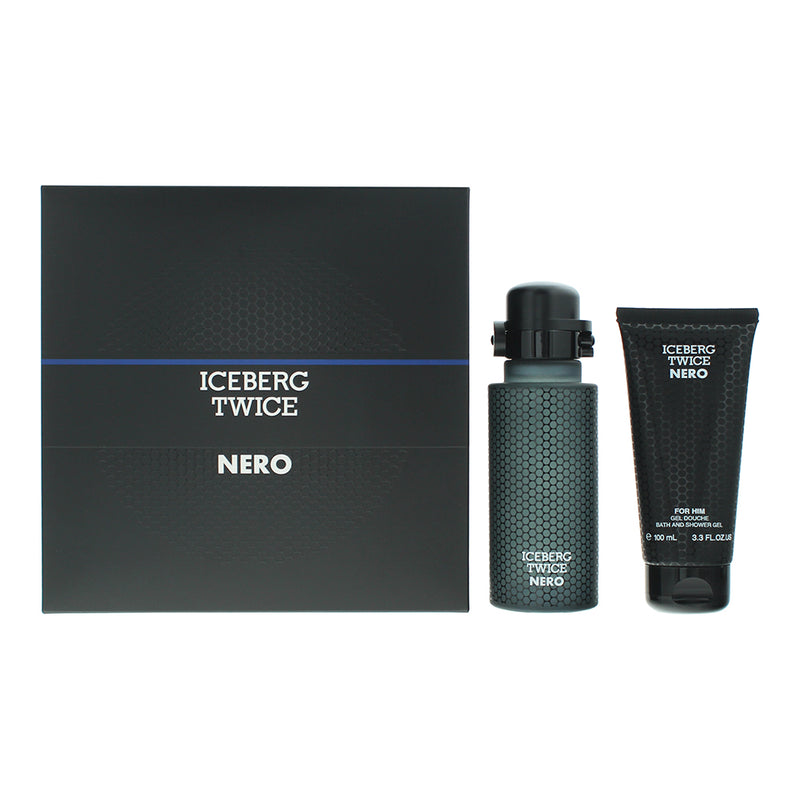 Iceberg Twice Nero 2 Piece Gift Set: Eau de Toilette 125ml - Bath And Shower Gel