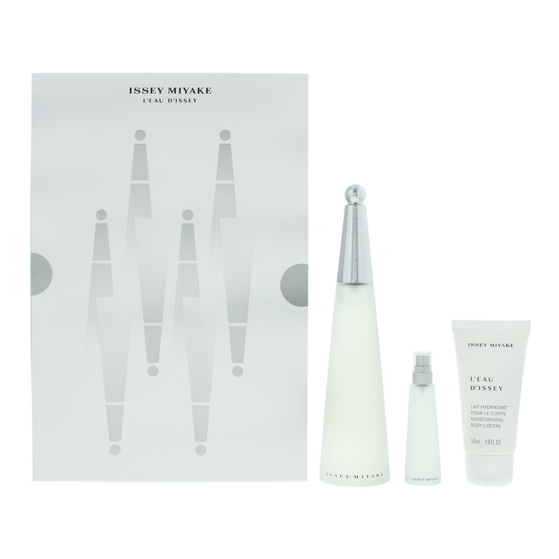 Issey Miyake L'eau D'issey 3 Piece Gift Set: Eau De Toilette 100ml - Body Lotion