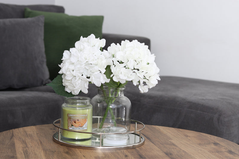 Homestead Candle 18oz Glass Jar Bubble Lid - Melon Medley