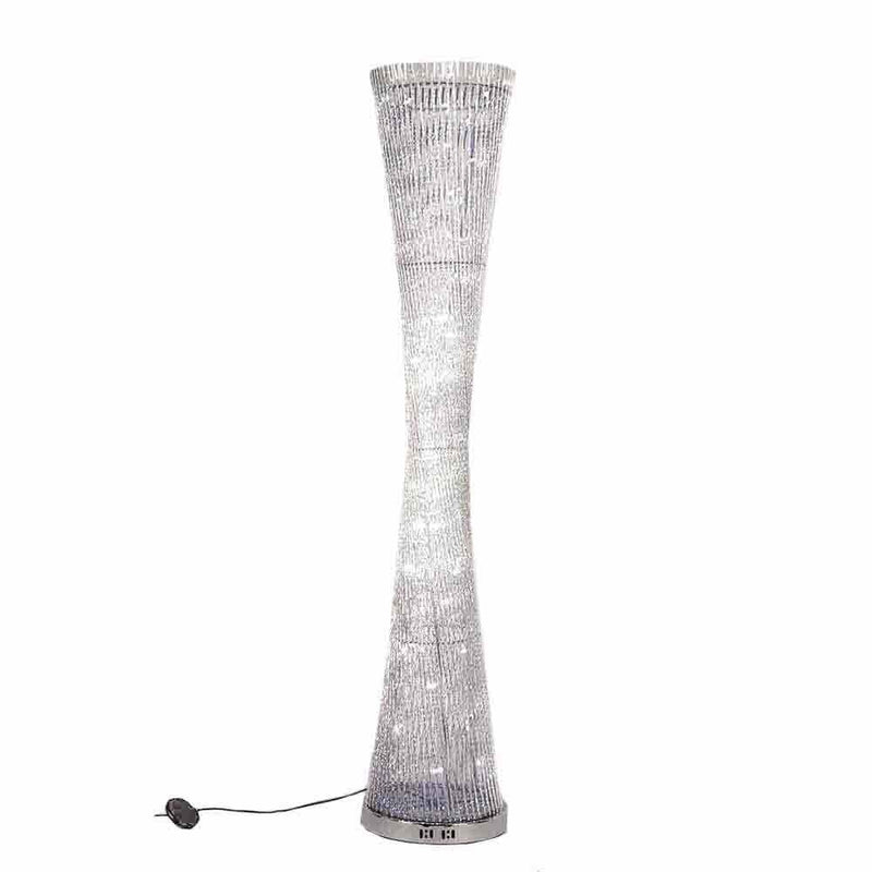 Lewis's Sparkling Spiral Floor Lamp 143cm - Bright White