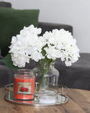 Homestead Candle 18oz Glass Jar Bubble Lid - Strawberry