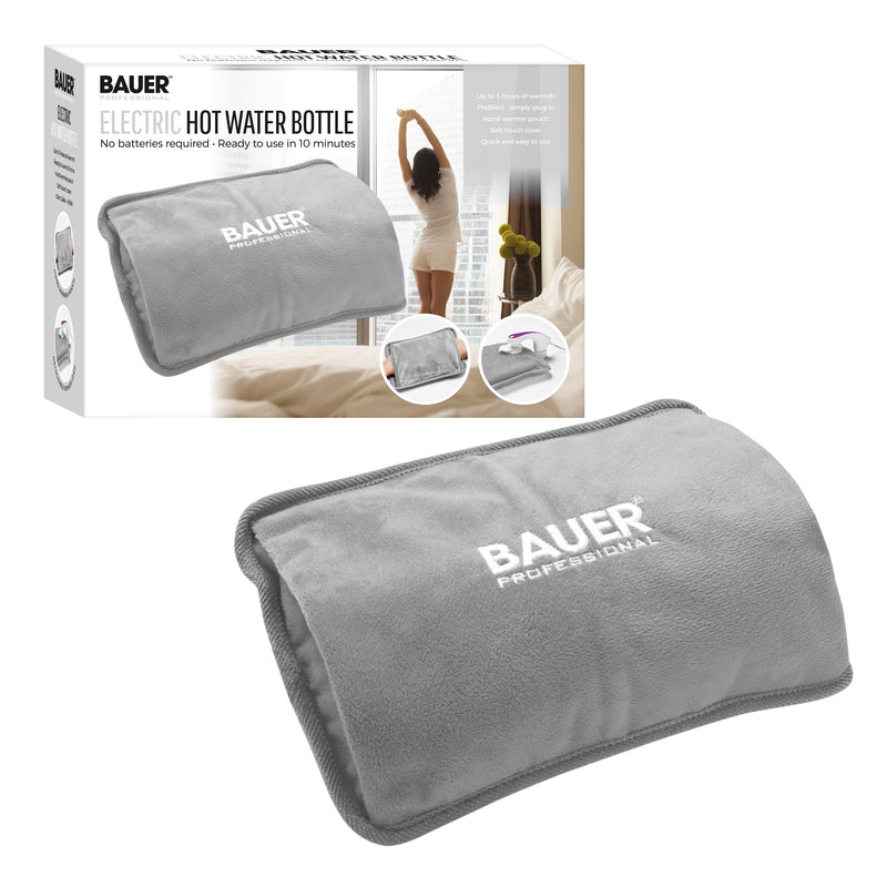 Bauer Rechargeable Electric Hot Water Bottle Grey