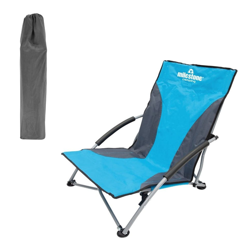 Milestone Folding Beach/Camping Chair - Blue