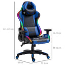 Vinsetto Racing Gaming Chair -  Black & Blue