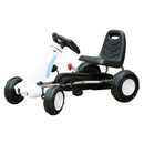 Kids Pedal Go Kart - White
