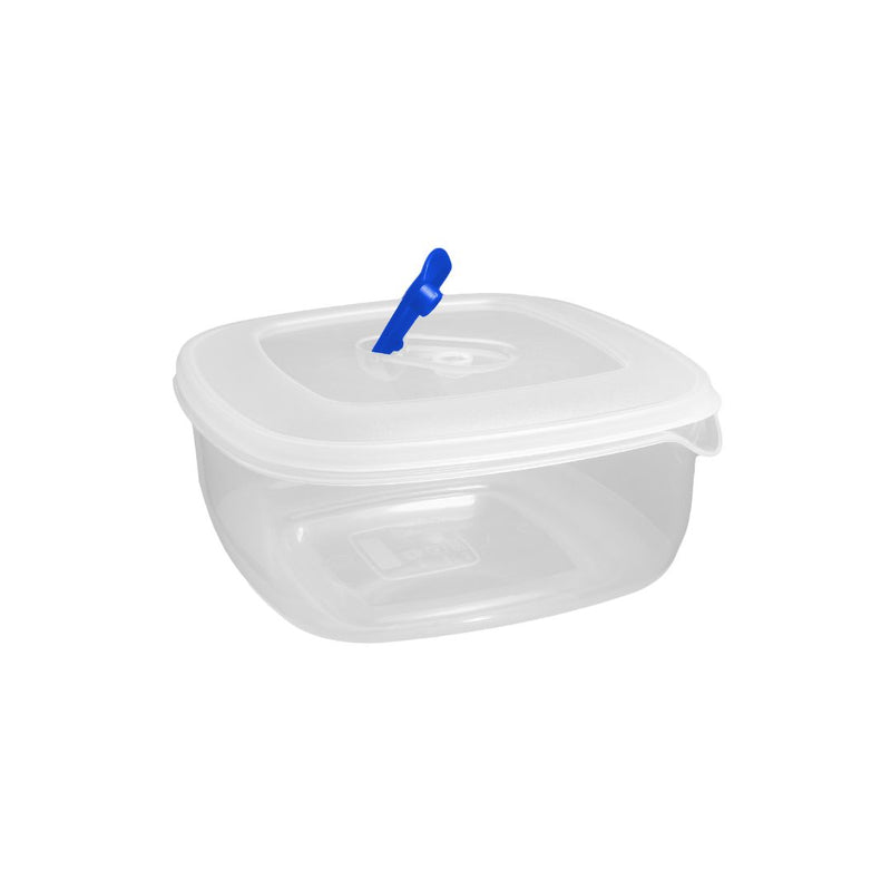 Microseal Food Container & Lid Square 1.3L 16x16x7cm