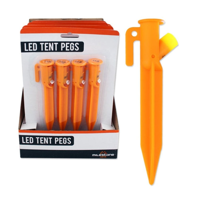 Set Of 4 Led Tent Pegs