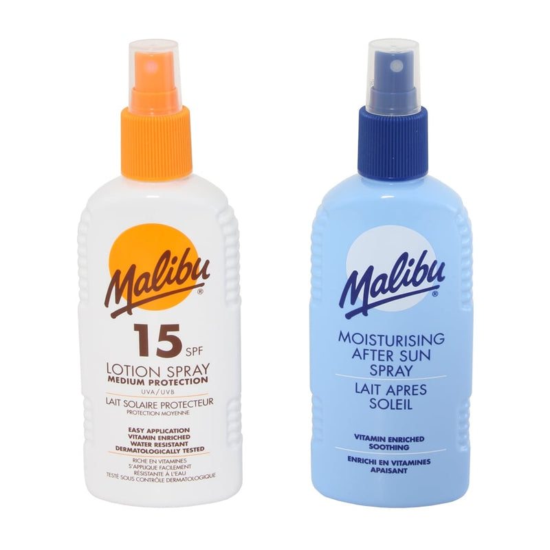 Malibu SPF15 Lotion Spray Sun Protection & Moisturising Soothing After Sun Spray