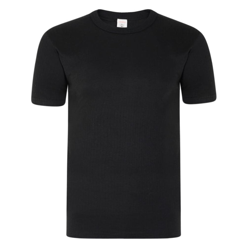 Thermal Short Sleeved T-Shirt- Black