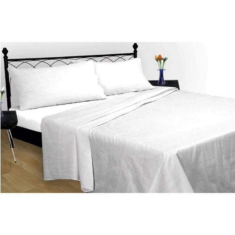 Lewis's Soft & Cosy Brushed Cotton Sheet Range - White