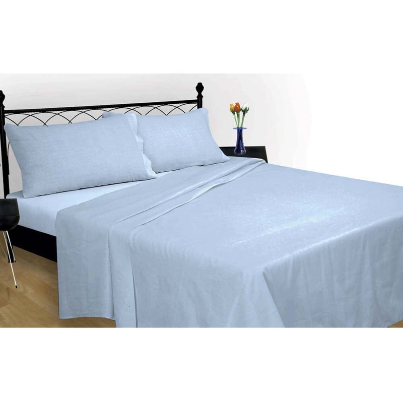Lewis's Soft & Cosy  Brushed Cotton Sheet Range - Blue