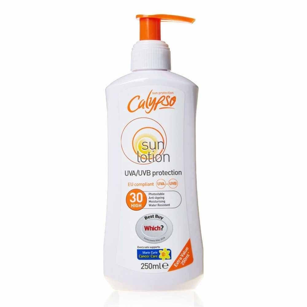 Sun Lotion SPF30 UVA UVB Water Resistant Moisturising Pump Bottle